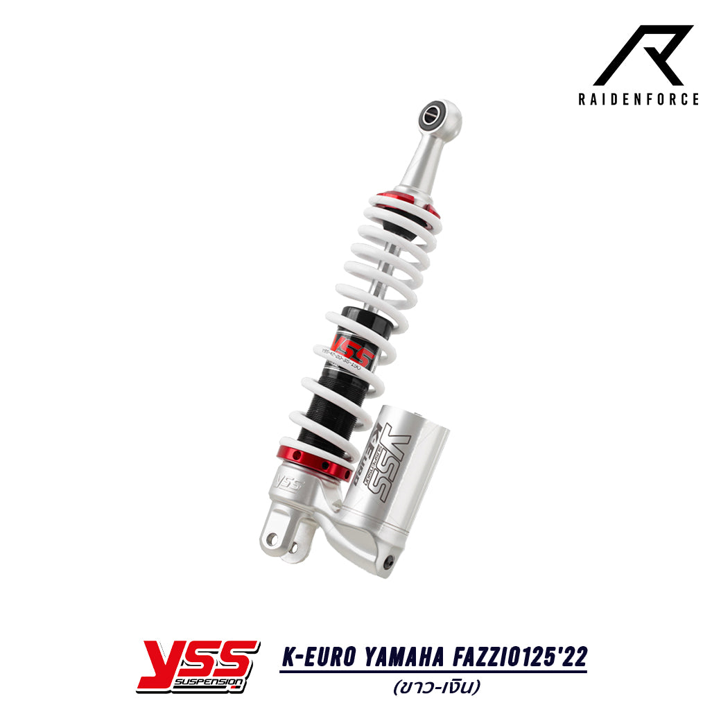 โช้ค YSS K-Euro Yamaha Fazzio125'22 สี ขาว/เงิน
