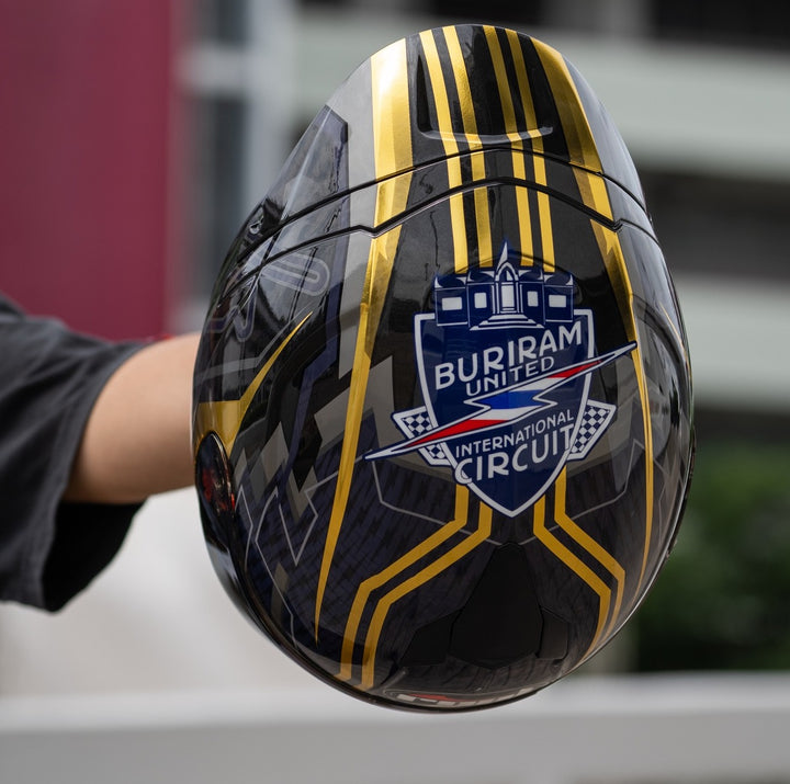 หมวกกันน็อค REAL Helmet Falcon Buriram - สีดำทอง