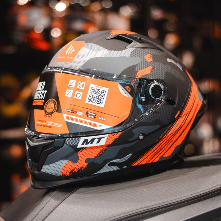 หมวกกันน็อค MT BRAKER SV CROSSOVER Matt Red สีแดงด้าน