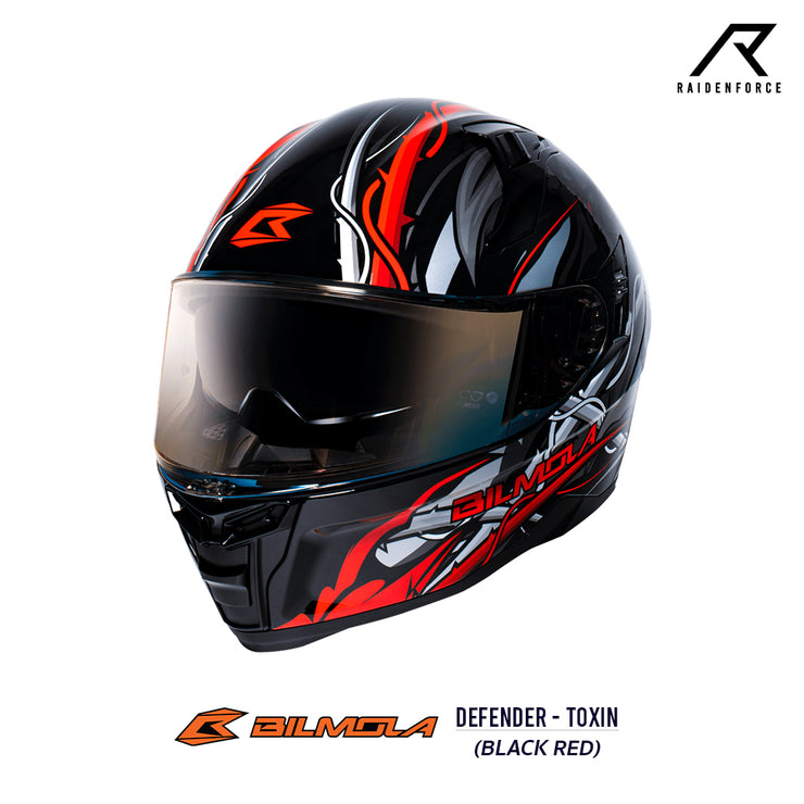หมวกกันน็อค Bilmola Defender Toxin Black Red