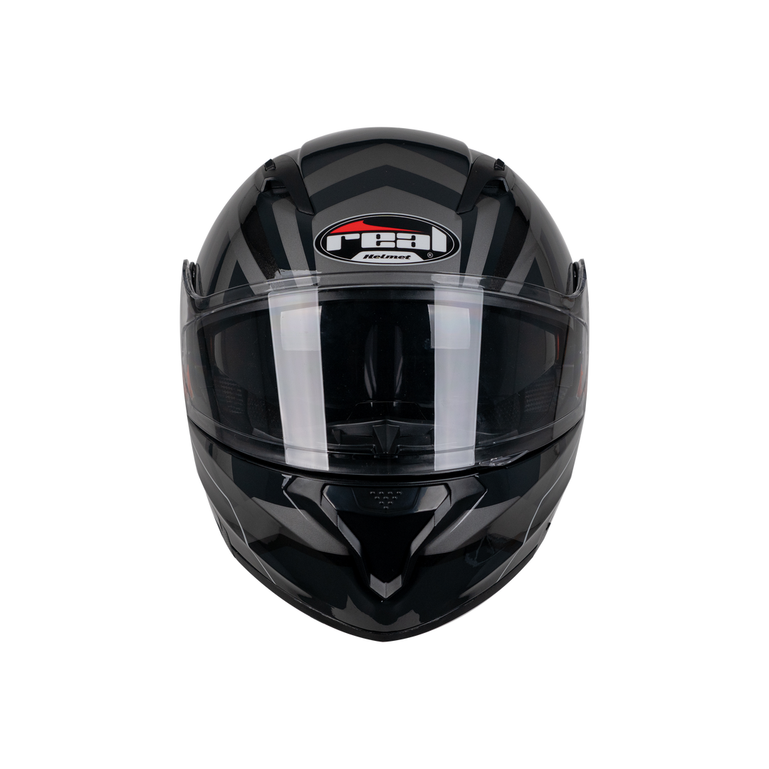 หมวกกันน็อค REAL Helmet STORM Rapid ดำเทา