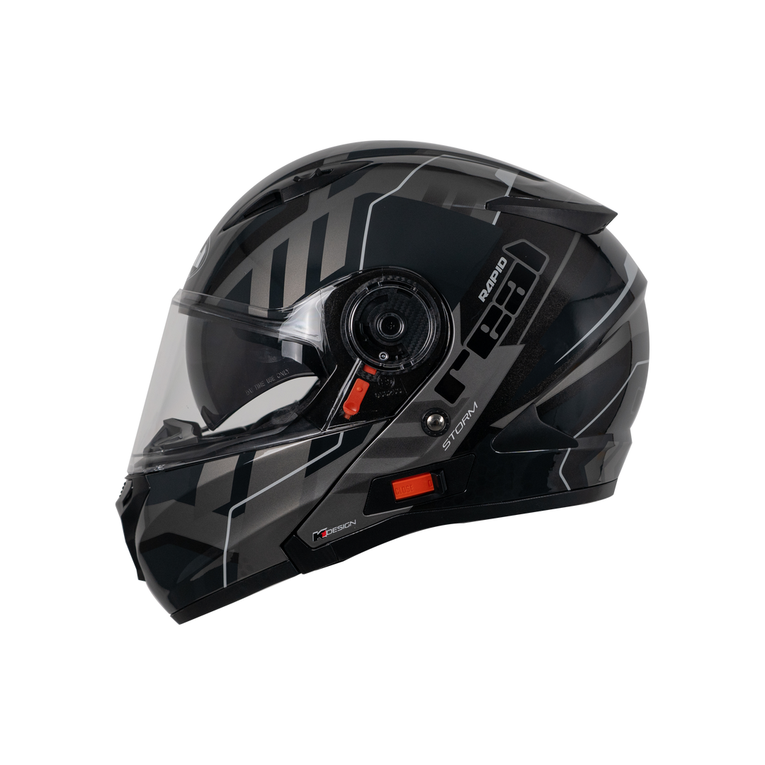 หมวกกันน็อค REAL Helmet STORM Rapid ดำเทา