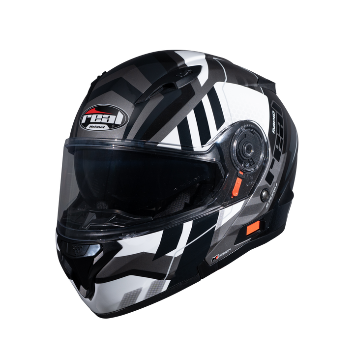 หมวกกันน็อค REAL Helmet STORM Rapid ดำขาว