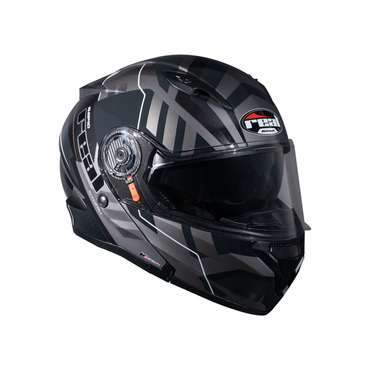 หมวกกันน็อค REAL Helmet STORM Rapid ดำเทา