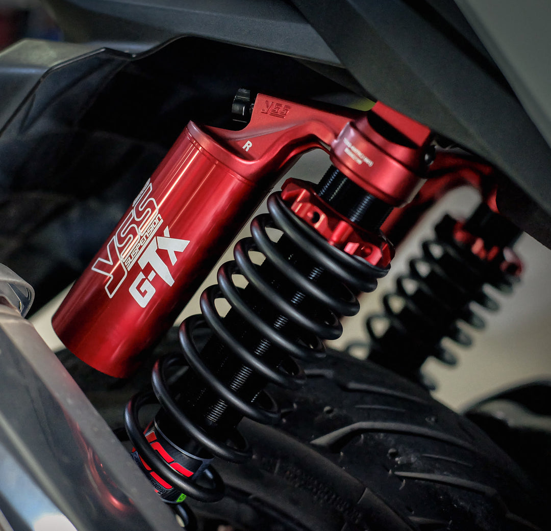 Shock YSS G-TX Honda Forza300-350'18-23 Red series, color red/black