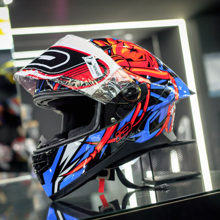 หมวกกันน็อค ID  HELMET FRTPRO SPIDER สีดำเงา