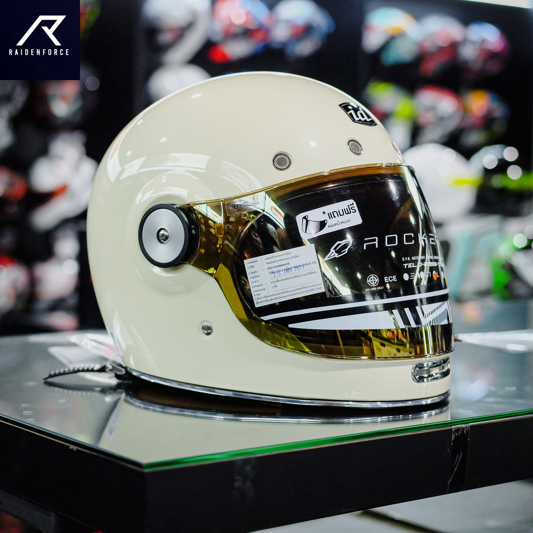 หมวกกันน็อค ID HELMET Rocket สีครีม