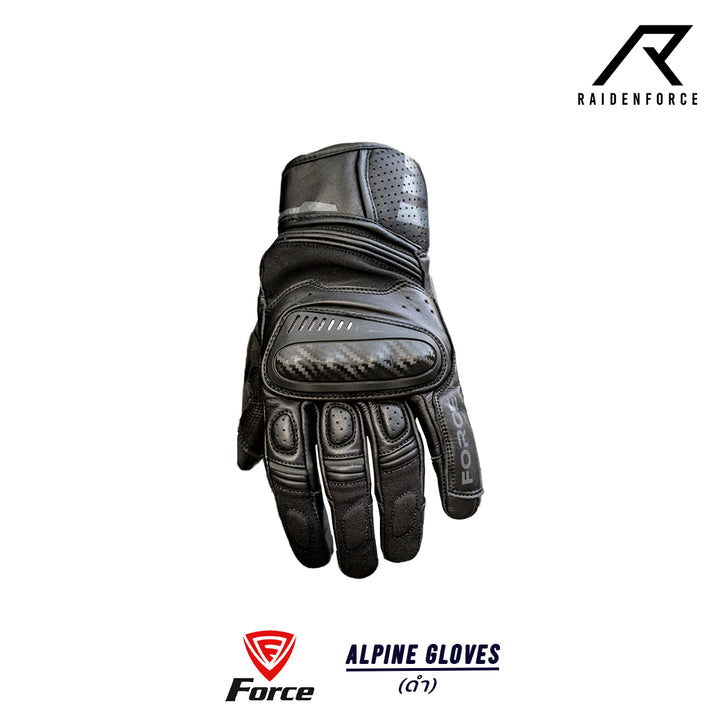 ถุงมือ FORCE ALPINE GLOVES สีดำ