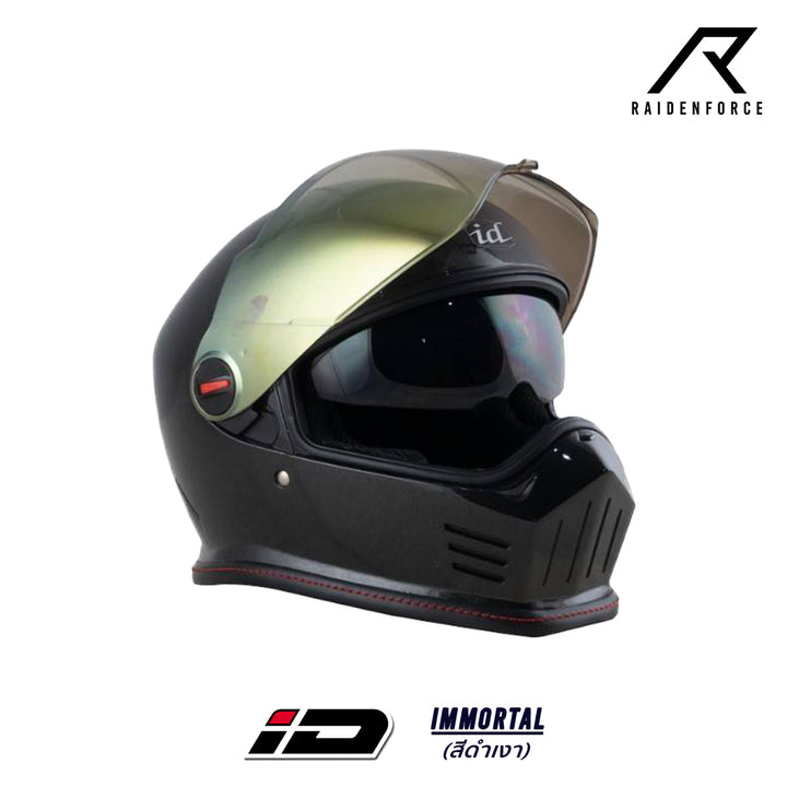 หมวกกันน็อค ID Helmet Immortal สีดำเงา