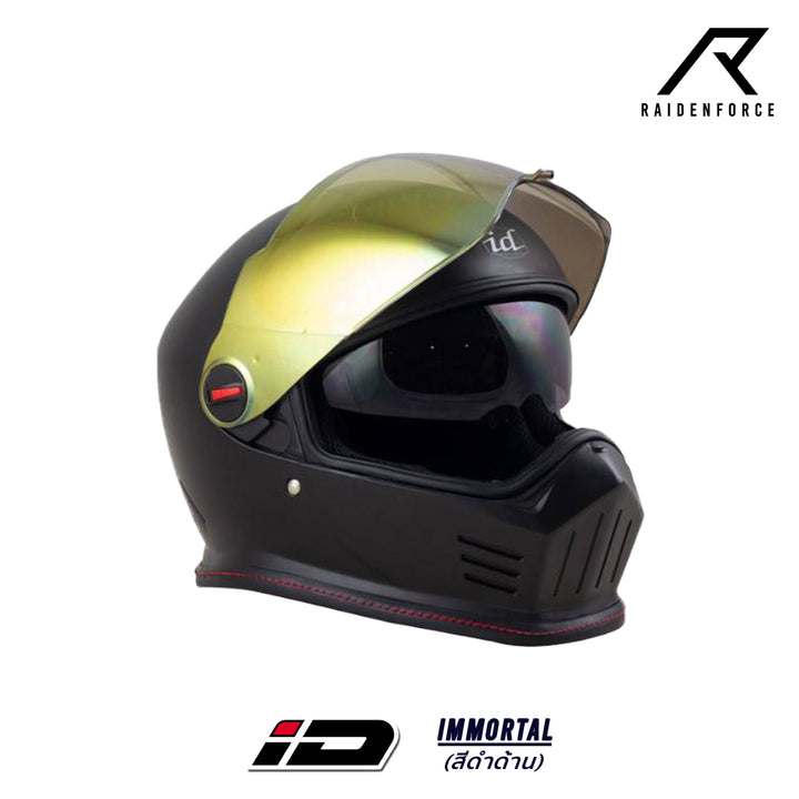 หมวกกันน็อค ID Helmet Immortal BOBBLE สีดำด้าน