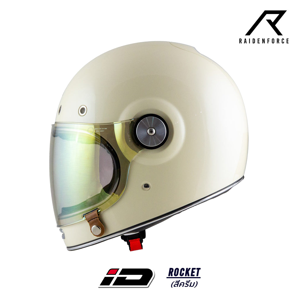 หมวกกันน็อค ID HELMET Rocket สีครีม