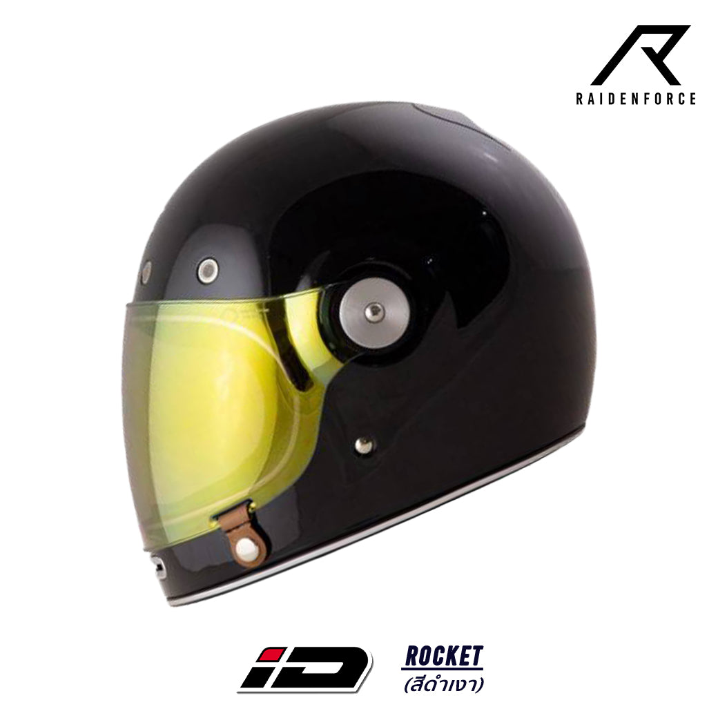 หมวกกันน็อค ID HELMET Rocket สีดำเงา