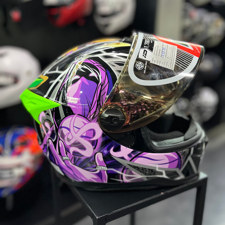 หมวกกันน็อค ID HELMET SPARTAN BT Wizard S5 สี ดำ