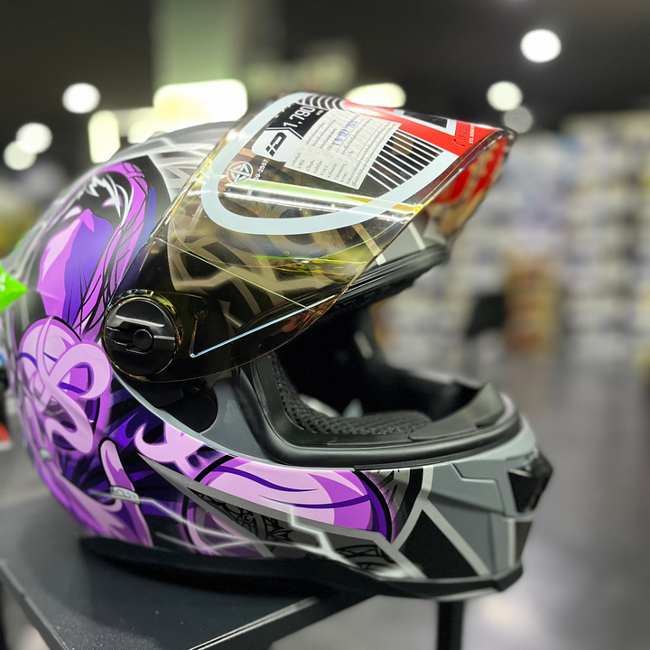 หมวกกันน็อค ID HELMET SPARTAN BT Wizard S5 สีเทา