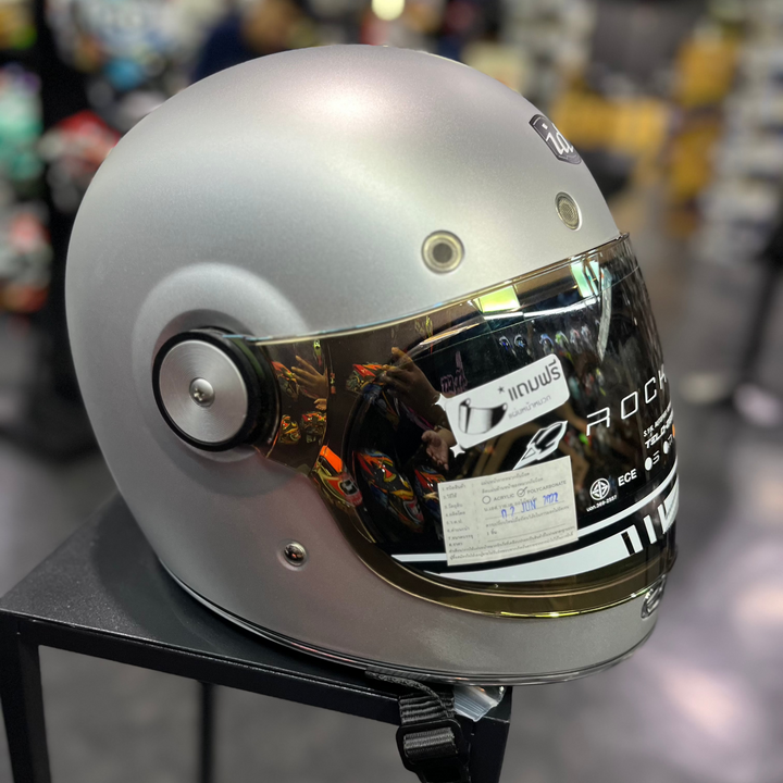 หมวกกันน็อค ID HELMET Rocket สีอลูมิเนียมเกรย์