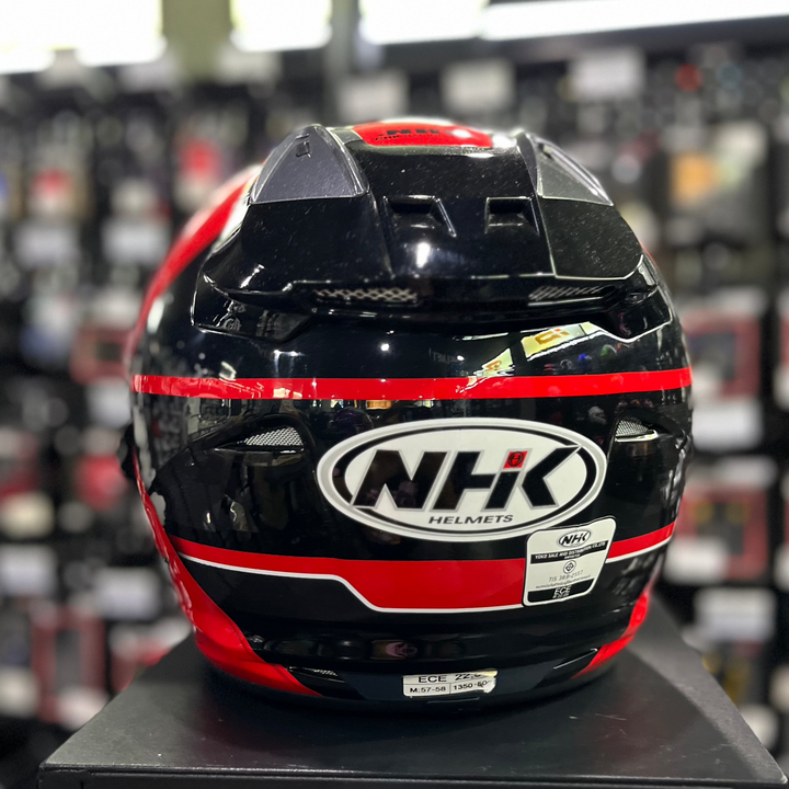 หมวกกันน็อค NHK R12Visor-Napoleon ดำ/แดง