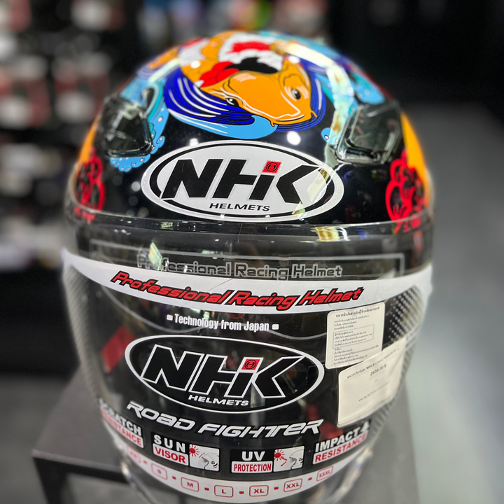 หมวกกันน็อค NHK R12Visor-Samurai ดำ