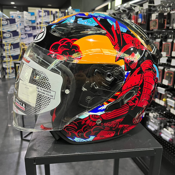 หมวกกันน็อค NHK R12Visor-Samurai ดำ