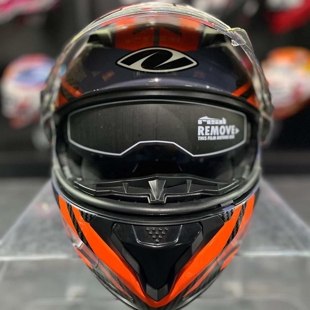 หมวกกันน็อค REAL Helmet STORM Zyon เทาส้ม