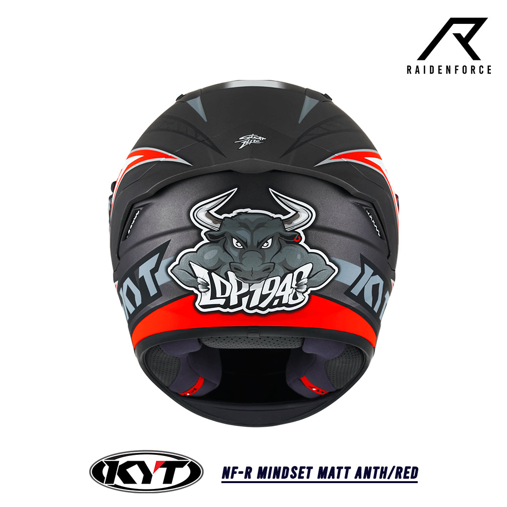 Helmet KYT NF-R Mindset Matt Anth/Red