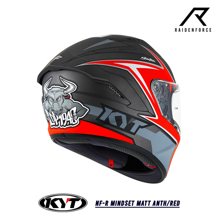 Helmet KYT NF-R Mindset Matt Anth/Red