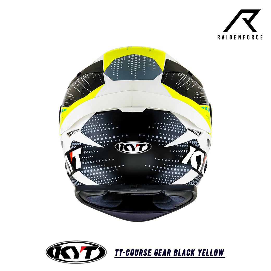 หมวกกันน็อค KYT TTCourse Gear Black/Yellow