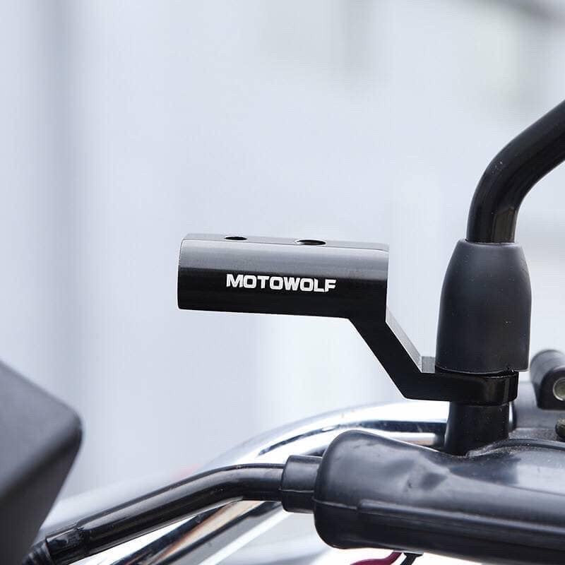 ก้านบาร์เสริม ยึดรูกระจก MOTOWOLF MDL-3509 สีดำ