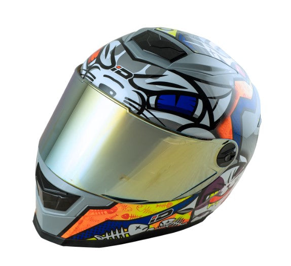 หมวกกันน็อค ID HELMET SPARTAN BT Popcat S4 สี เทา