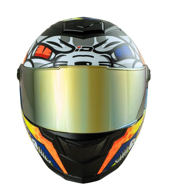 หมวกกันน็อค ID HELMET SPARTAN BT Popcat S4 ดำกึ่งเงากึ่งด้าน