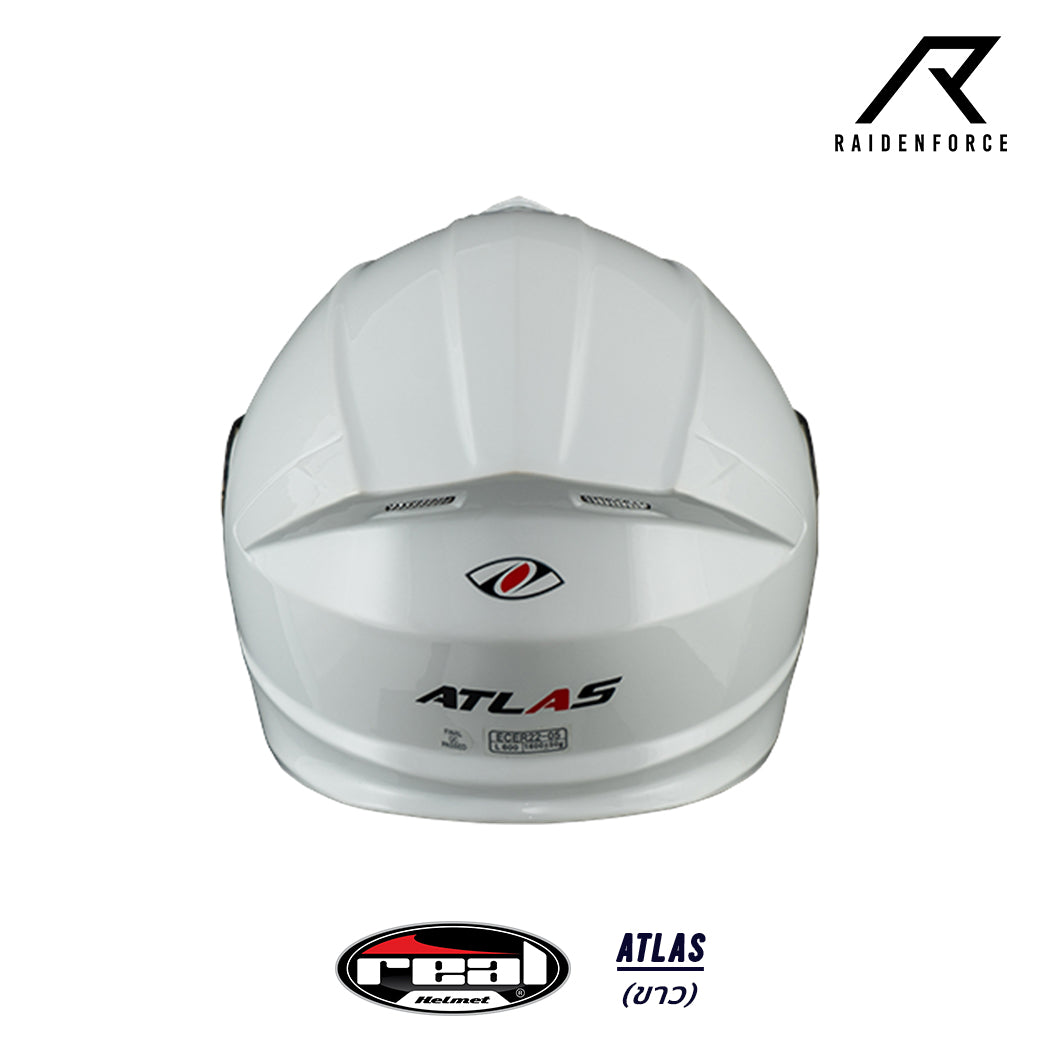 หมวกกันน็อค REAL Helmet Atlas พื้น สีขาว