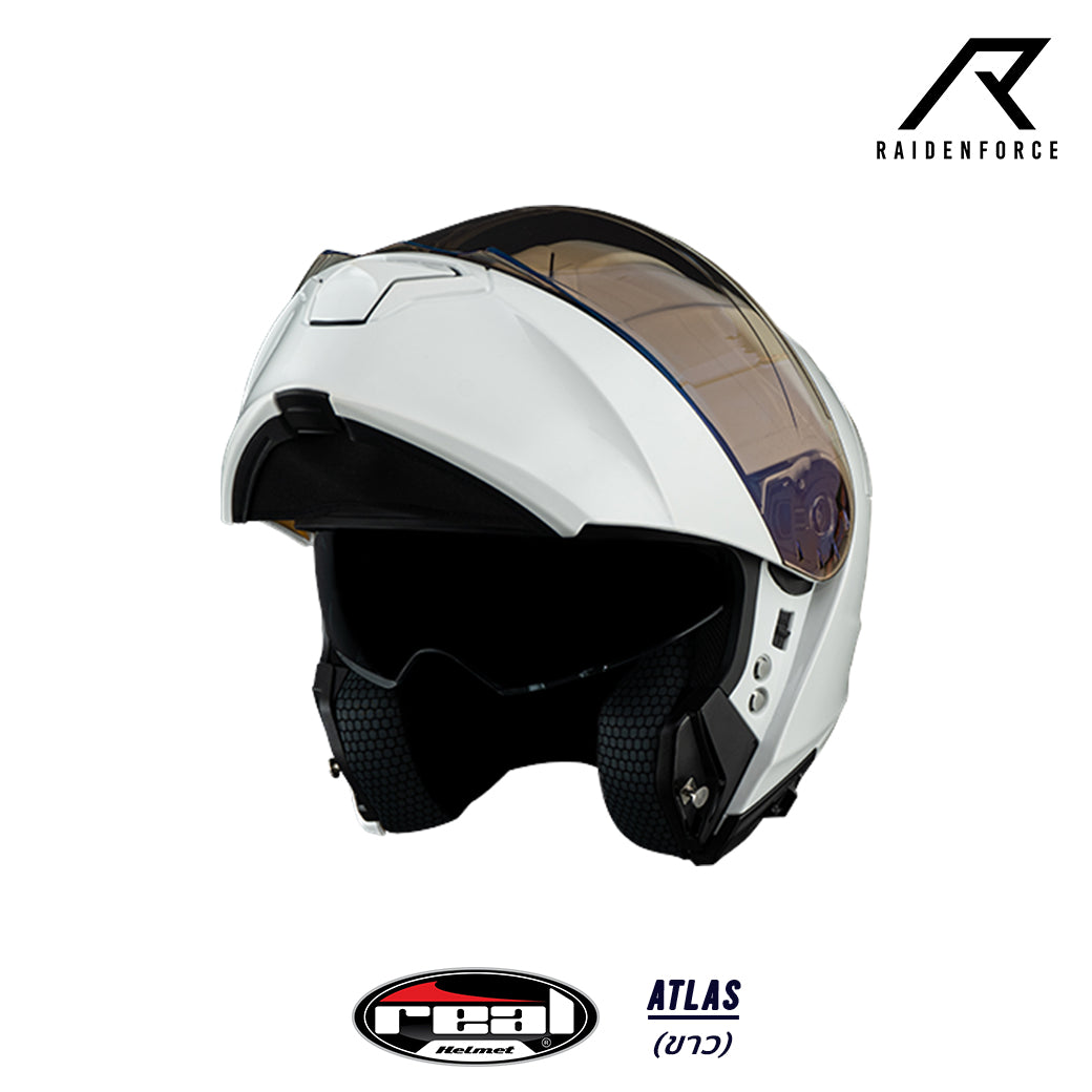 หมวกกันน็อค REAL Helmet Atlas พื้น สีขาว