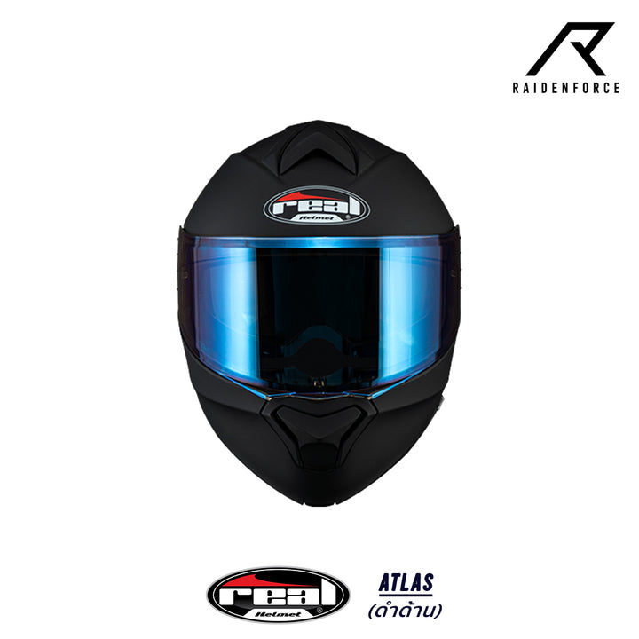 หมวกกันน็อค REAL Helmet Atlas พื้น สีดำด้าน