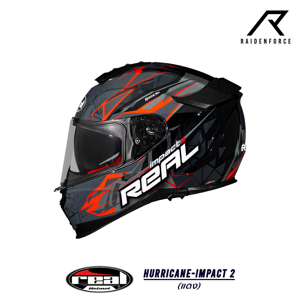 Real Helmet Hurricane-Impact Black/Blue