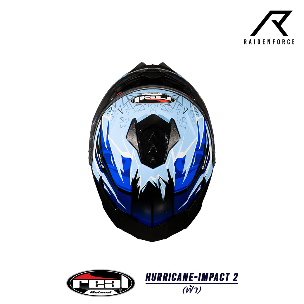 Real Helmet Hurricane-Impact Black/Blue
