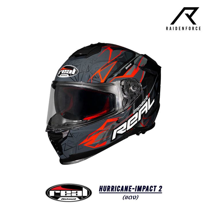 Real Helmet Hurricane-Impact Black/Blue