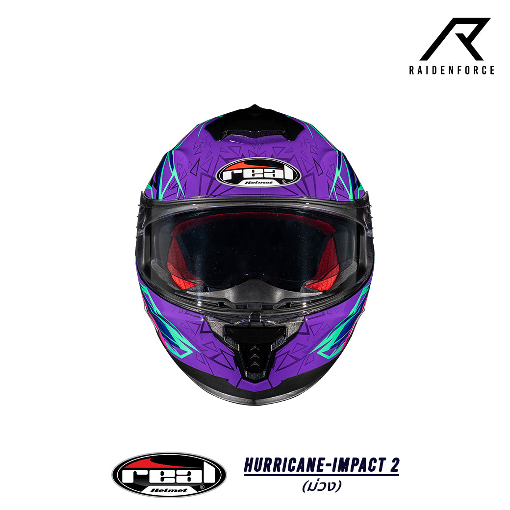 Real Helmet Hurricane-Impact Black/Blue