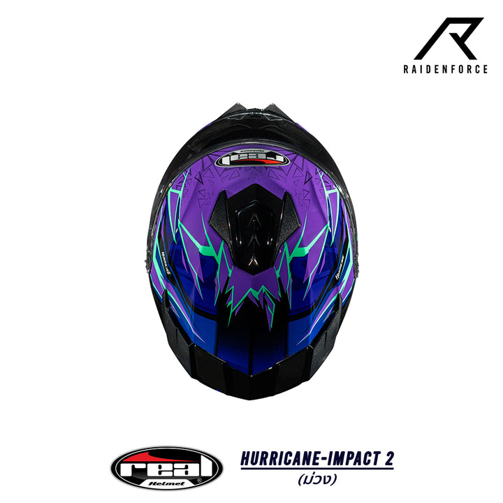 Real Helmet Hurricane-Impact Black/Blue