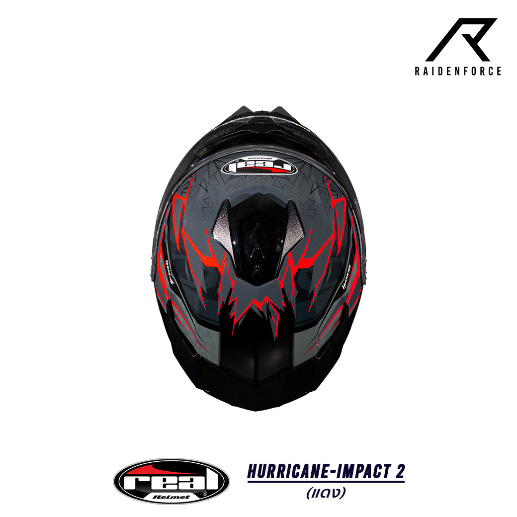 Real Helmet Hurricane-Impact Black/Blue