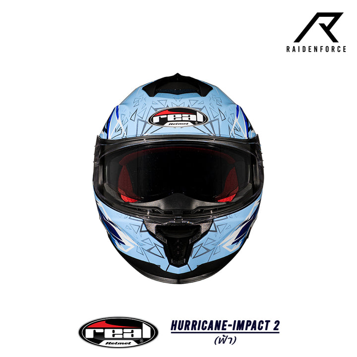 Real Helmet Hurricane-Impact Black/Blue