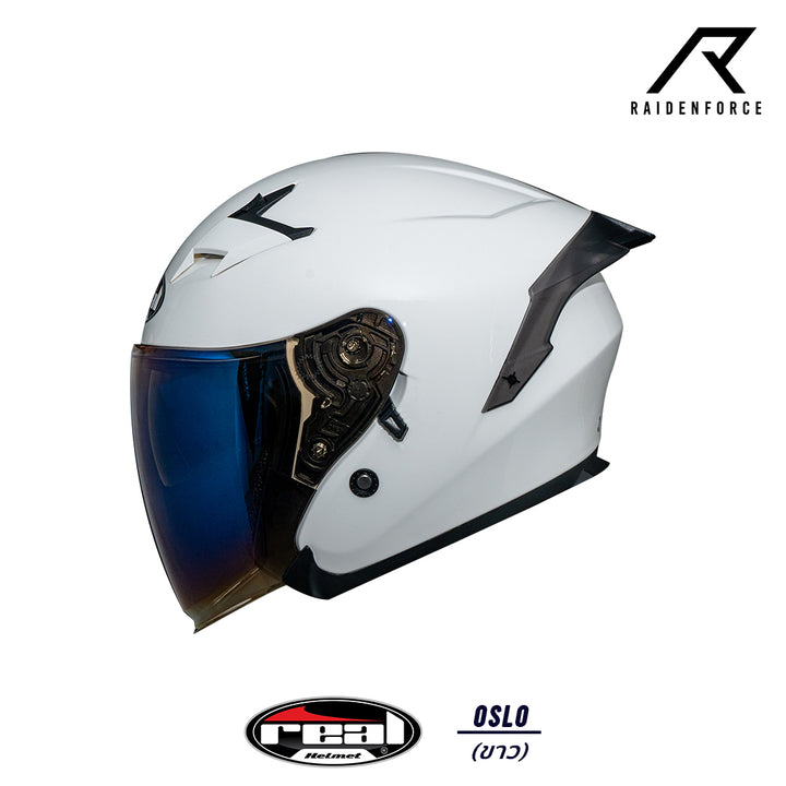 หมวกกันน็อค Real Helmet Oslo สีขาว