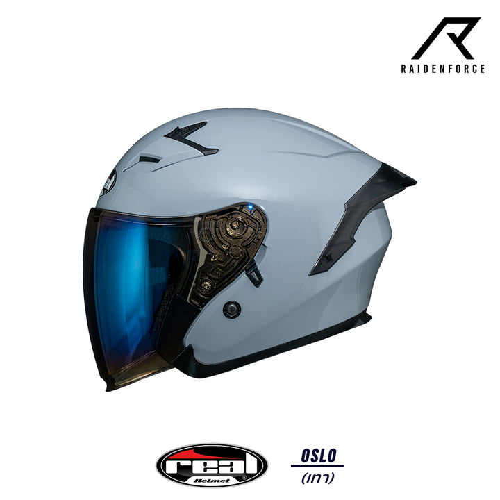 หมวกกันน็อค Real Helmet Oslo สีเทา