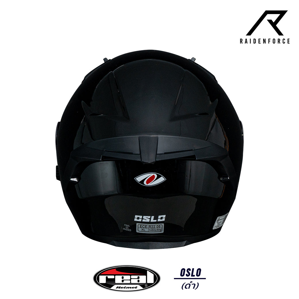 หมวกกันน็อค Real Helmet Oslo สีดำ