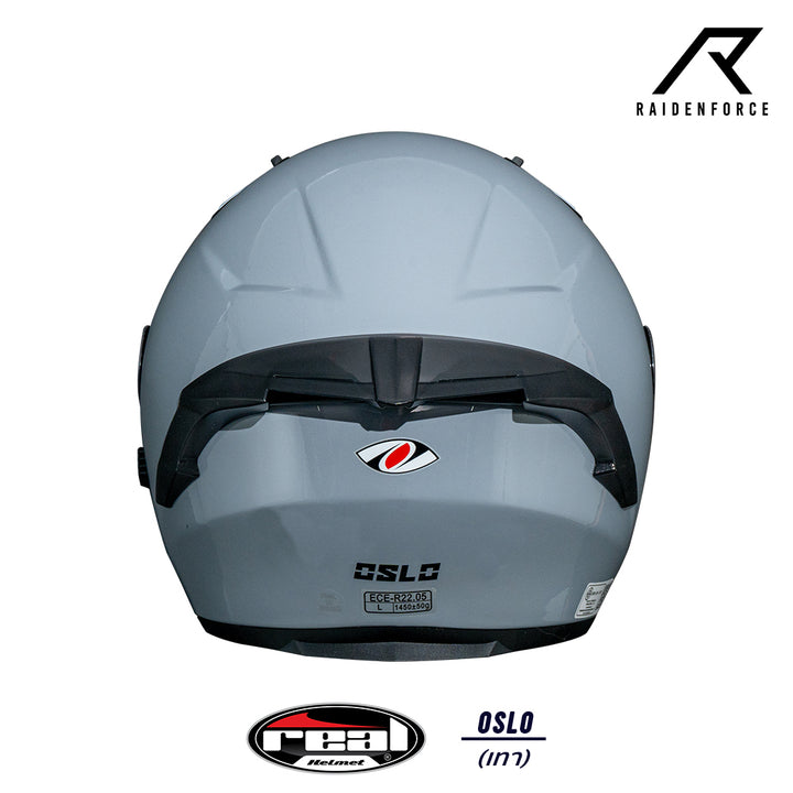 หมวกกันน็อค Real Helmet Oslo สีเทา