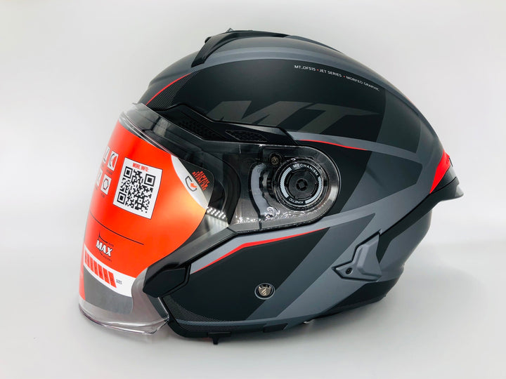 MT Cosmo SV Morfeo Matt Grey Helmet, matte grey