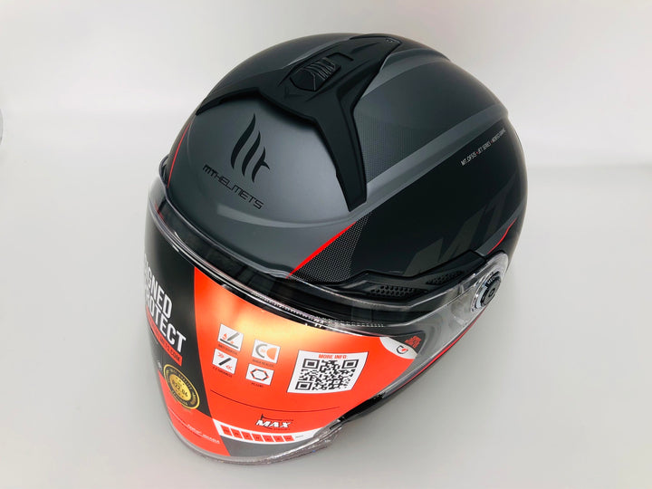 MT Cosmo SV Morfeo Matt Grey Helmet, matte grey