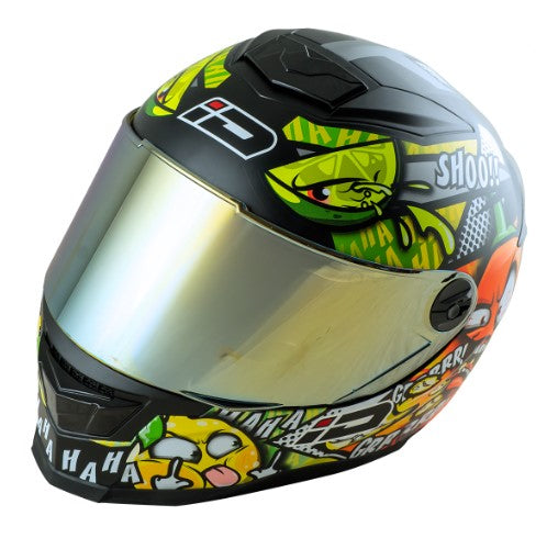 หมวกกันน็อค ID HELMET SPARTAN BT TomYum S1 สีดำกึ่งเงากึ่งด้าน