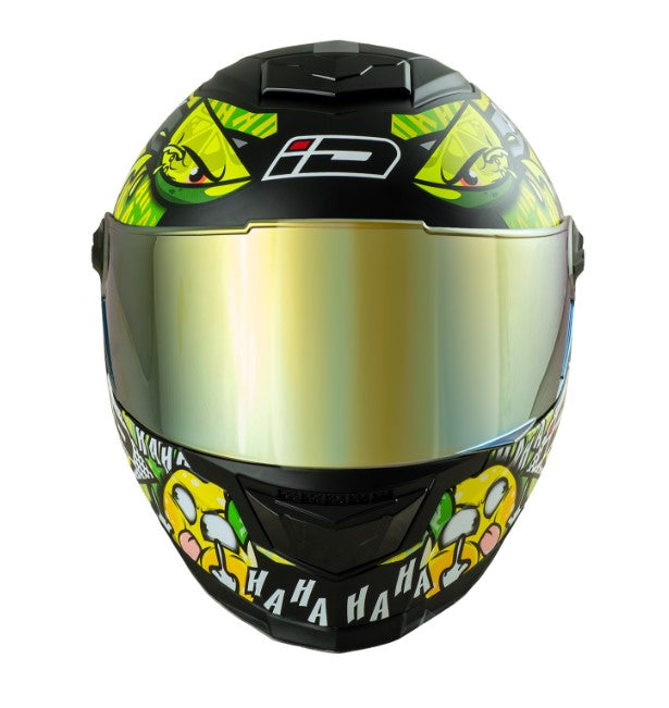 หมวกกันน็อค ID HELMET SPARTAN BT TomYum S1 สีดำกึ่งเงากึ่งด้าน