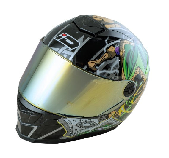 หมวกกันน็อค ID HELMET SPARTAN BT Wizard S5 สี ดำ