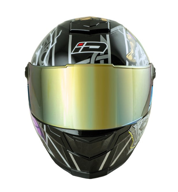 หมวกกันน็อค ID HELMET SPARTAN BT Wizard S5 สี ดำ