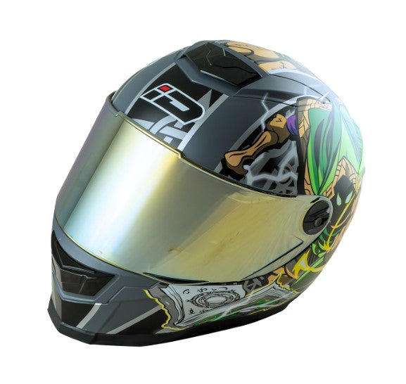 หมวกกันน็อค ID HELMET SPARTAN BT Wizard S5 สีเทา